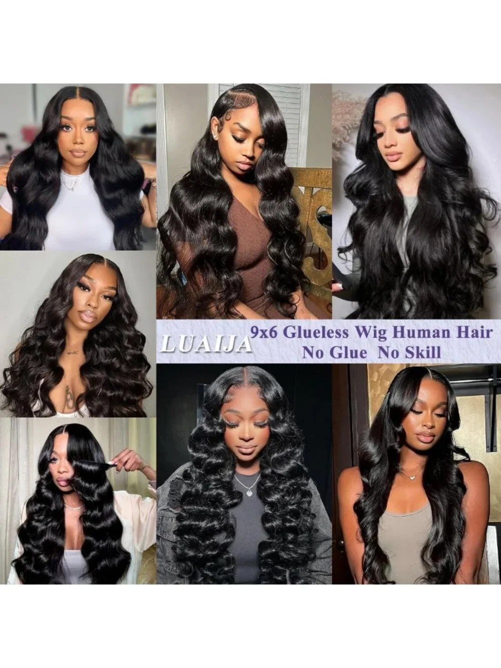24-Inch Glueless Human Hair Lace Front Wig - Pre-Plucked & Ready to Wear